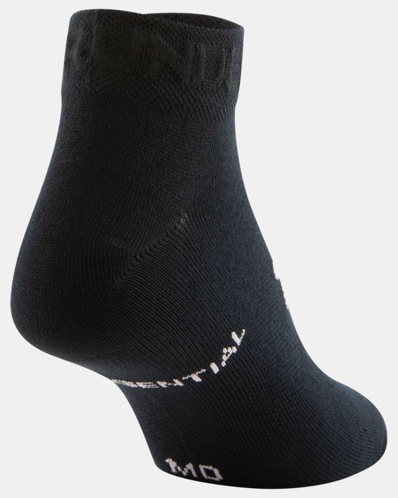 Women's UA Essential Low Cut Socks - 6-Pack, Black, pdpMainDesktop image number 3